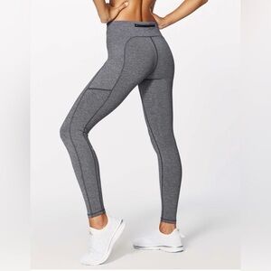 Lululemon Speed Up Tight Heathered Black Sz. 10